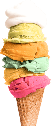 big multicolored ice cream